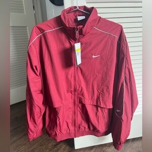 MEN'S NIKE SPORTSWEAR SOLO SWOOSH TRACK JACKET - "TEAM RED"